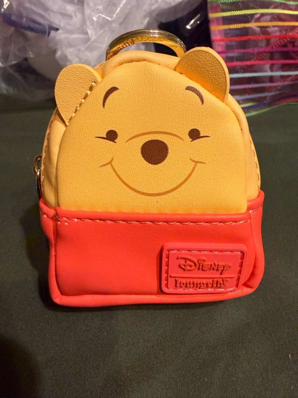 Disney Yellow & Red Winnie the Pooh Coin Purse Backpack